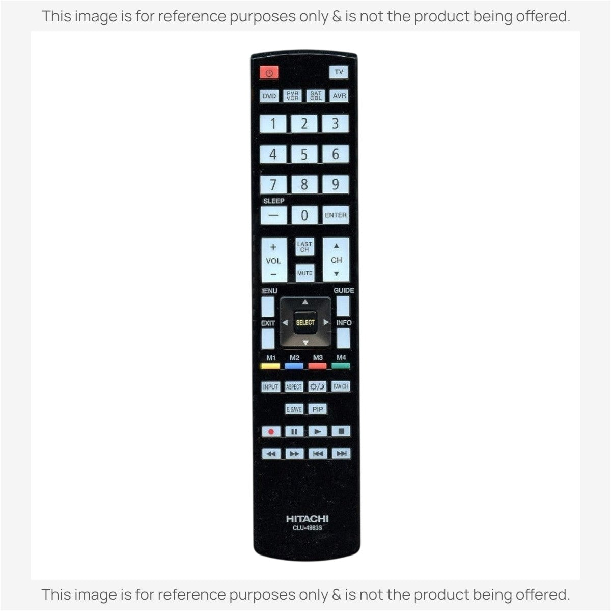 Anderic Substitute for Hitachi CLU-4983S TV Remote Control CLU4983S [RR49101S]