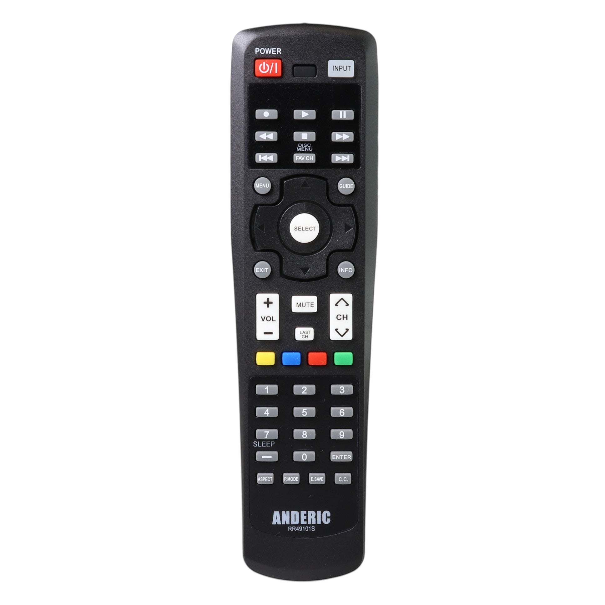Anderic Substitute for Hitachi CLU-4997S TV Remote Control CLU4997S [RR49101S]
