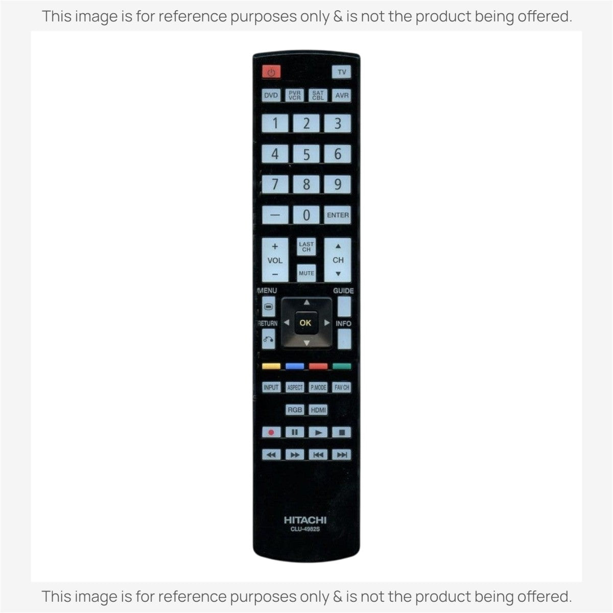 Anderic Substitute for Hitachi CLU-4982S TV Remote Control CLU4982S [RR49101S]