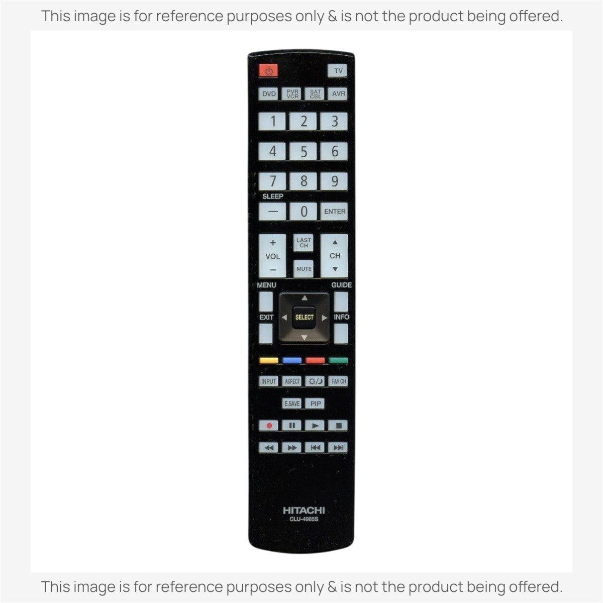 Anderic Substitute for Hitachi CLU-4985S TV Remote Control CLU4985S [RR49101S]