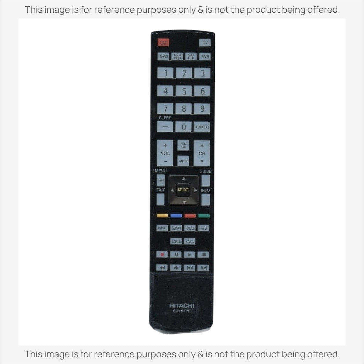 Anderic Substitute for Hitachi CLU-4997S TV Remote Control CLU4997S [RR49101S]