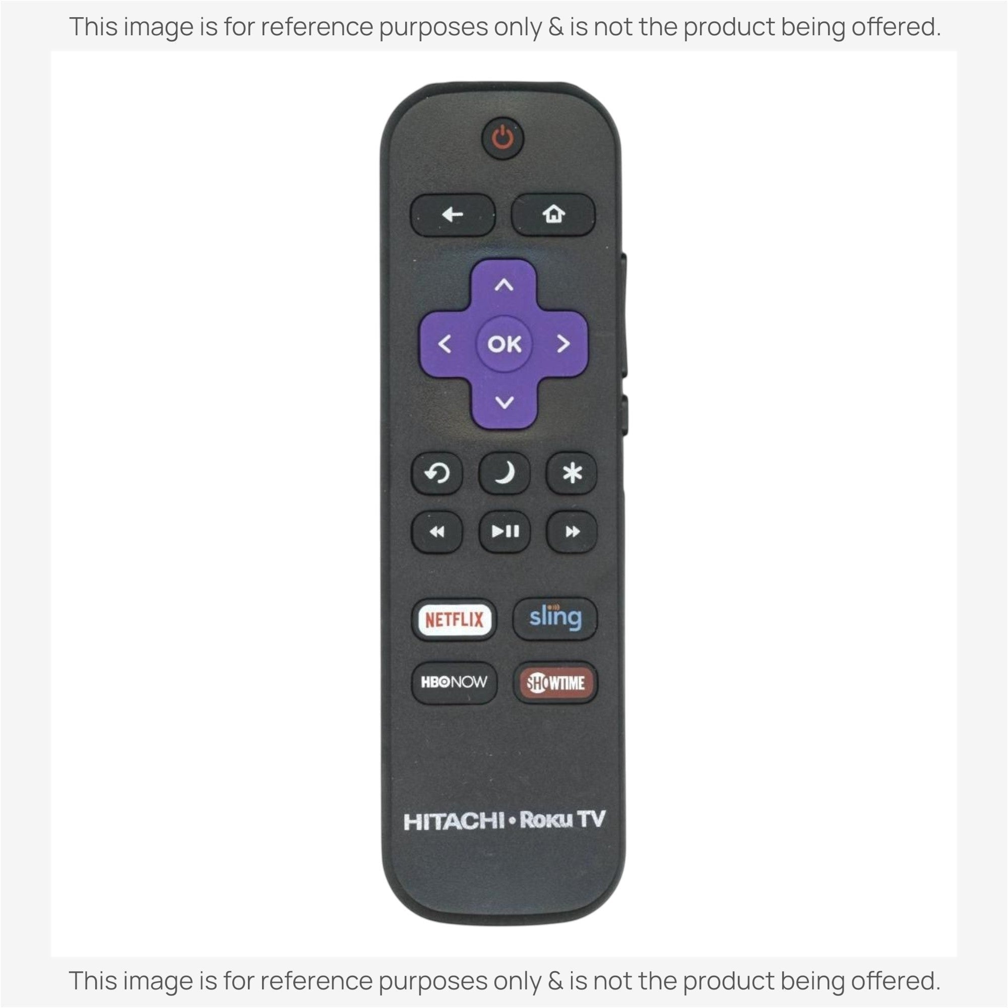 Anderic Substitute for Hitachi 850153865 Roku TV Remote Control [RRLF16]