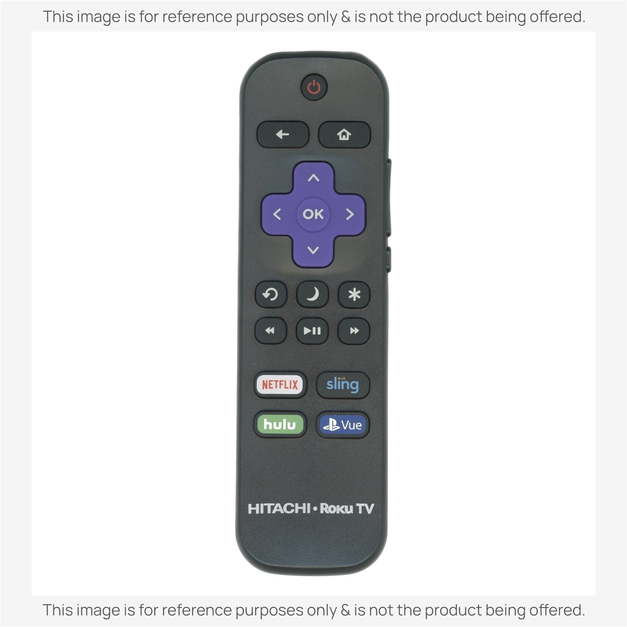 Anderic Substitute for Hitachi X490260 Roku TV Remote Control [RRLF16]
