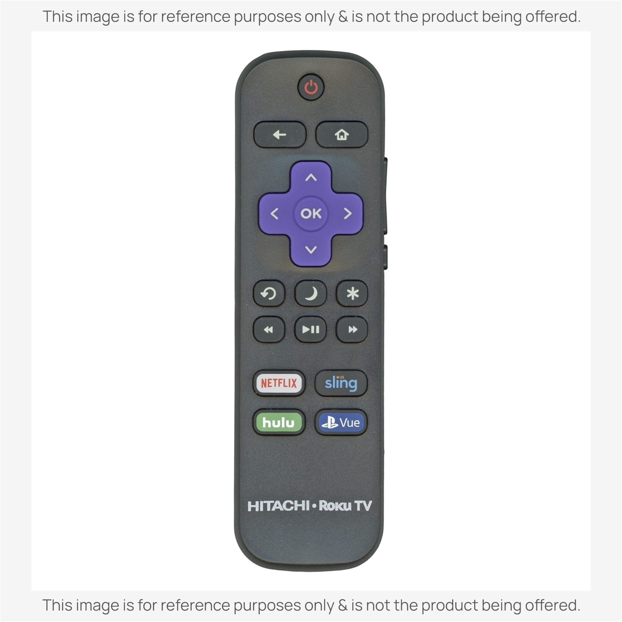 Anderic Substitute for Hitachi 101018E0003 Roku TV Remote Control [RRLF16]