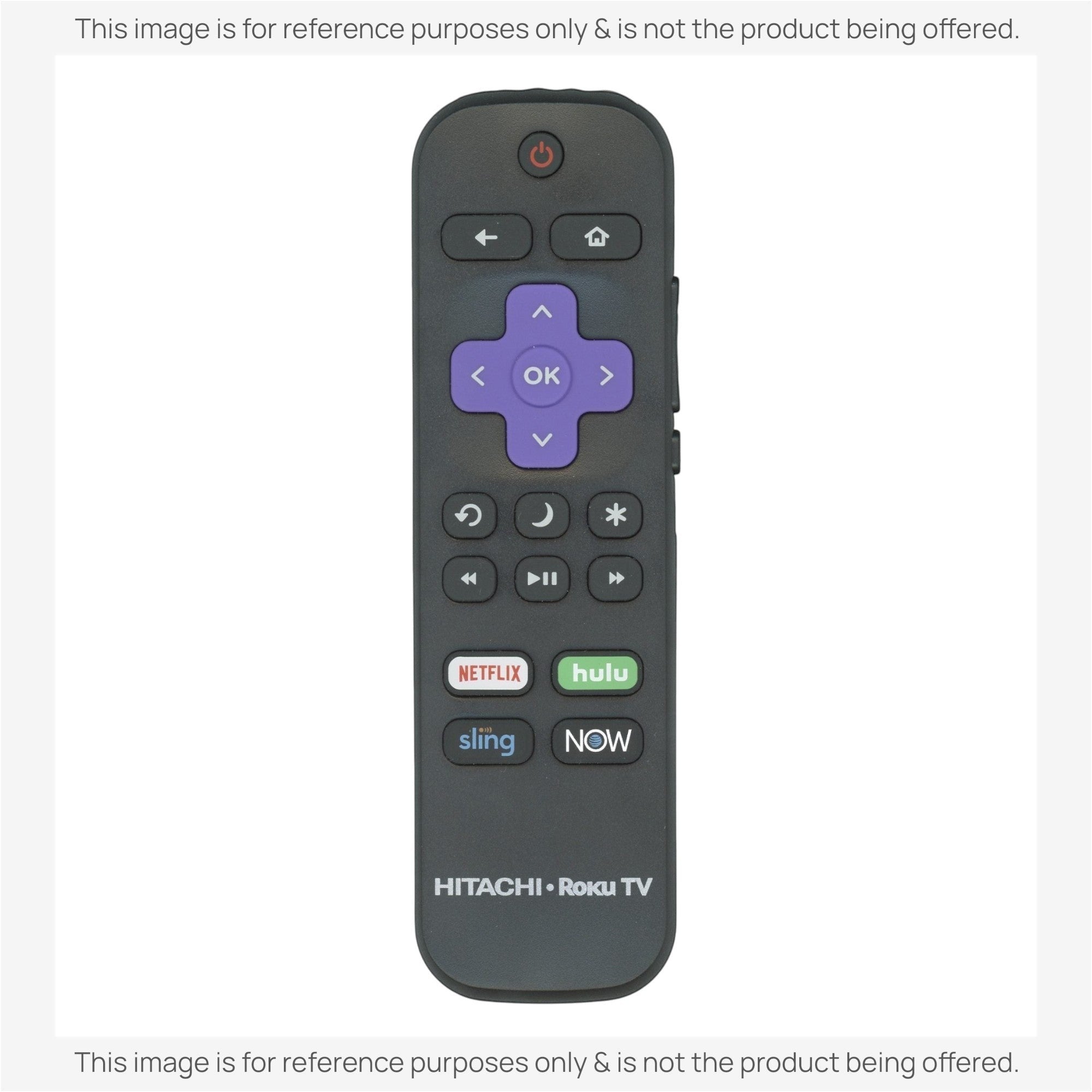 Anderic Substitute for Hitachi 101018E0017 2019 Roku TV Remote Control [RRLF16]