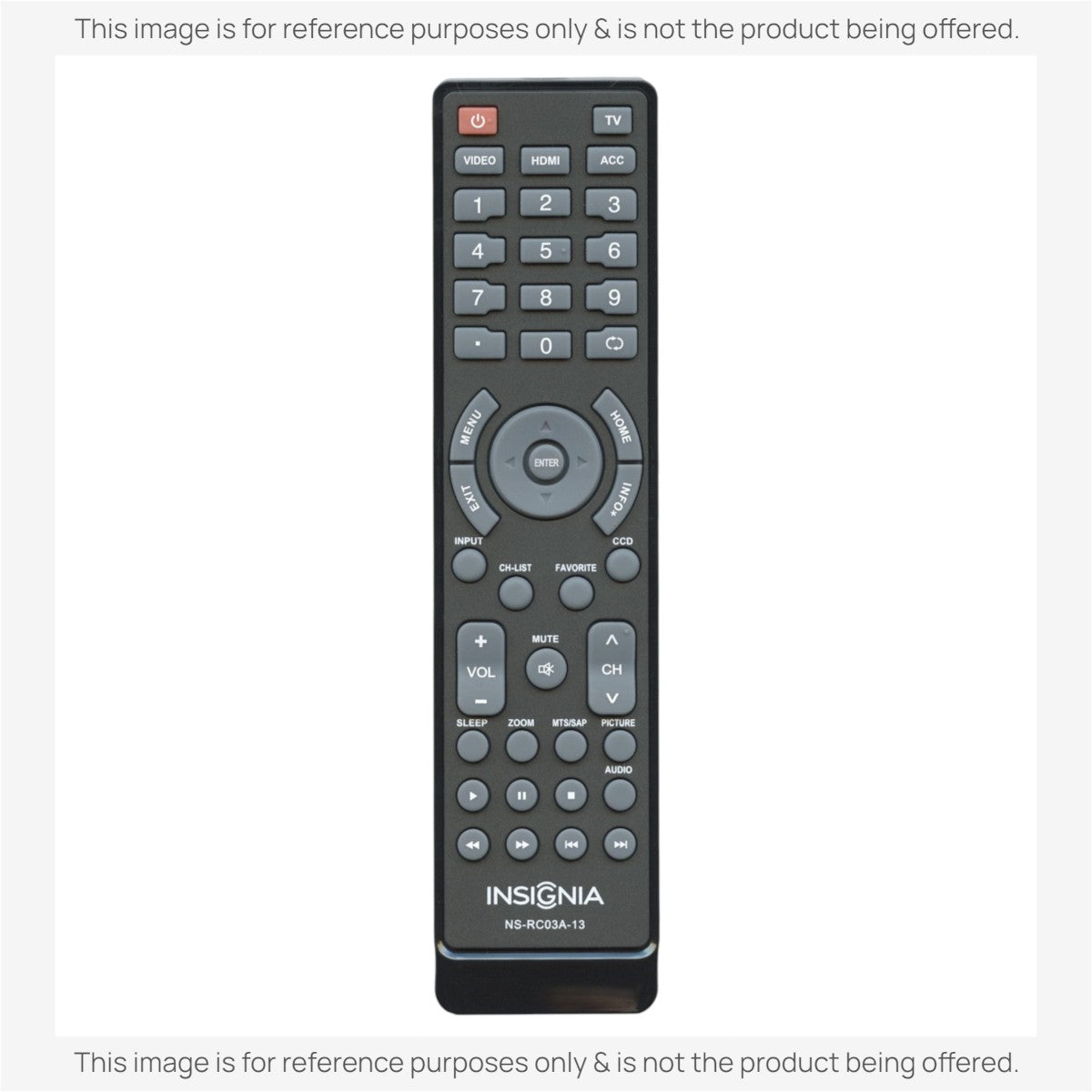 Anderic Substitute For Insignia NSRC03A13 TV Remote Control [NSRC03A13]