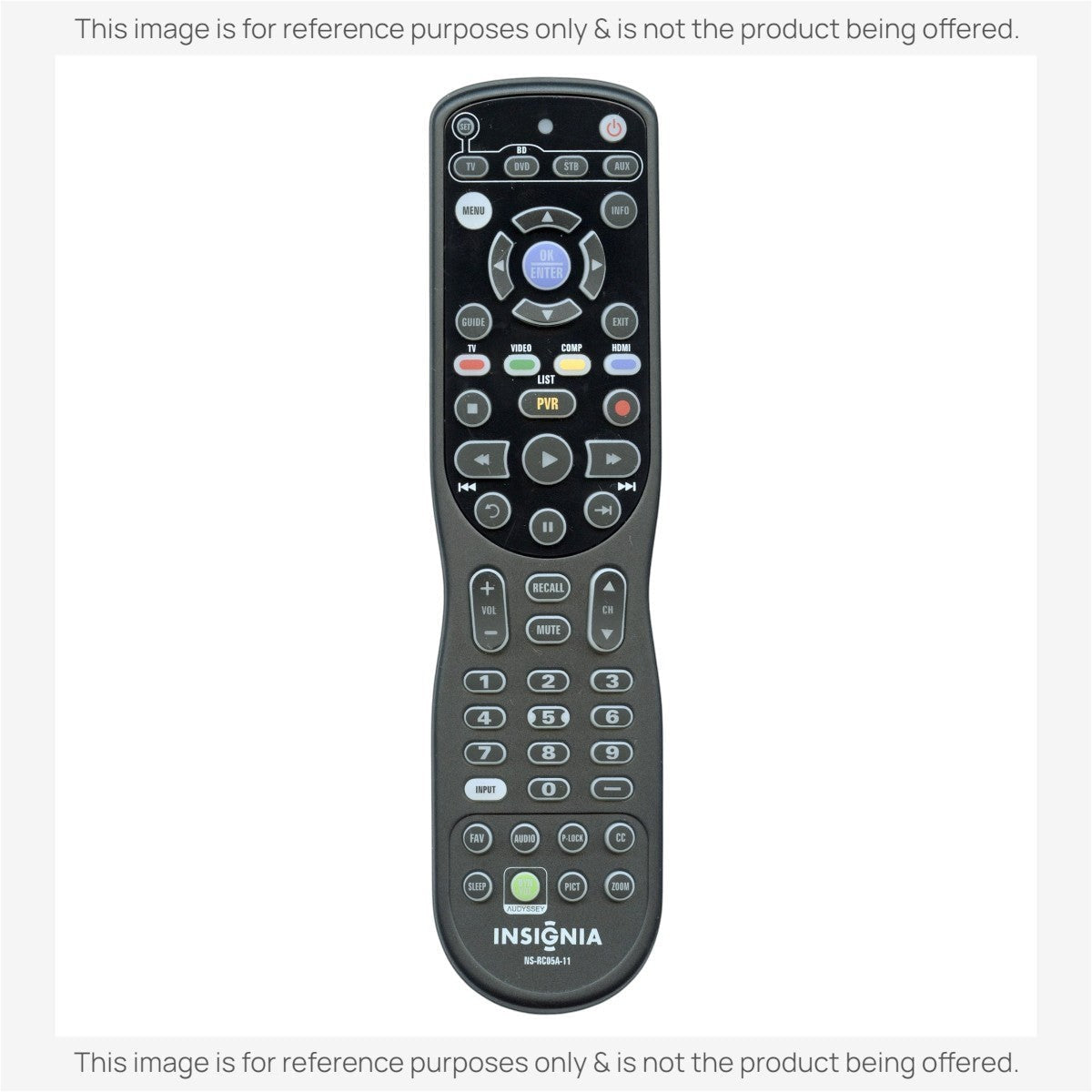 Anderic Substitute for Insignia NS-RC05A-11 TV Remote Control [RRU401-2771]