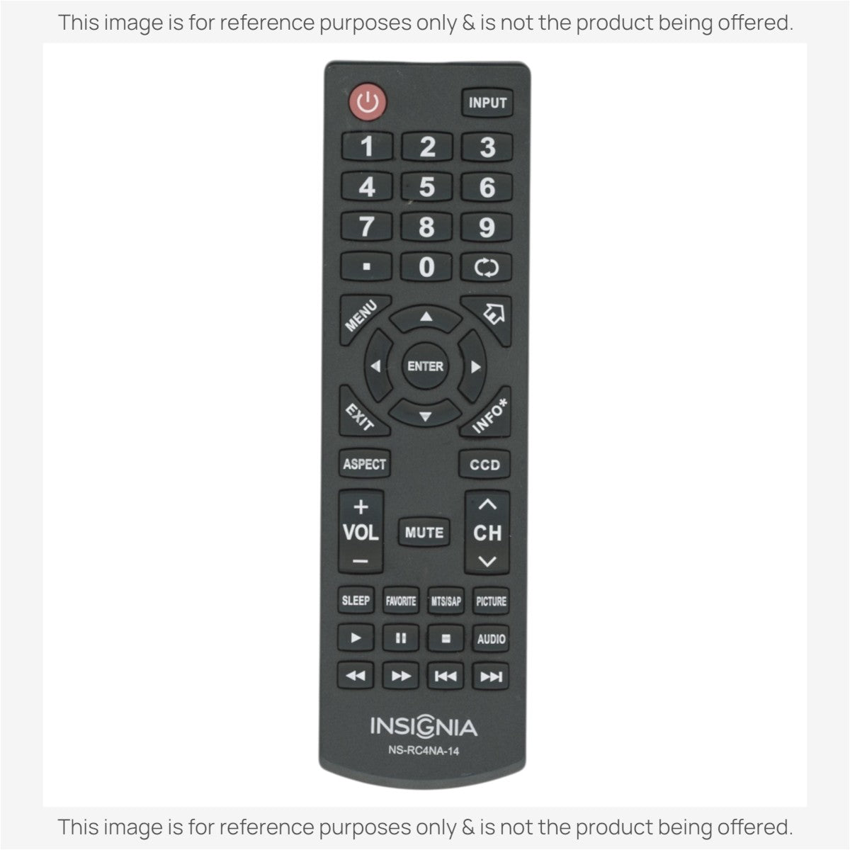Anderic Substitute For Insignia NSRC4NA14 TV Remote Control - NS-RC4NA-14 [NSRC03A13]
