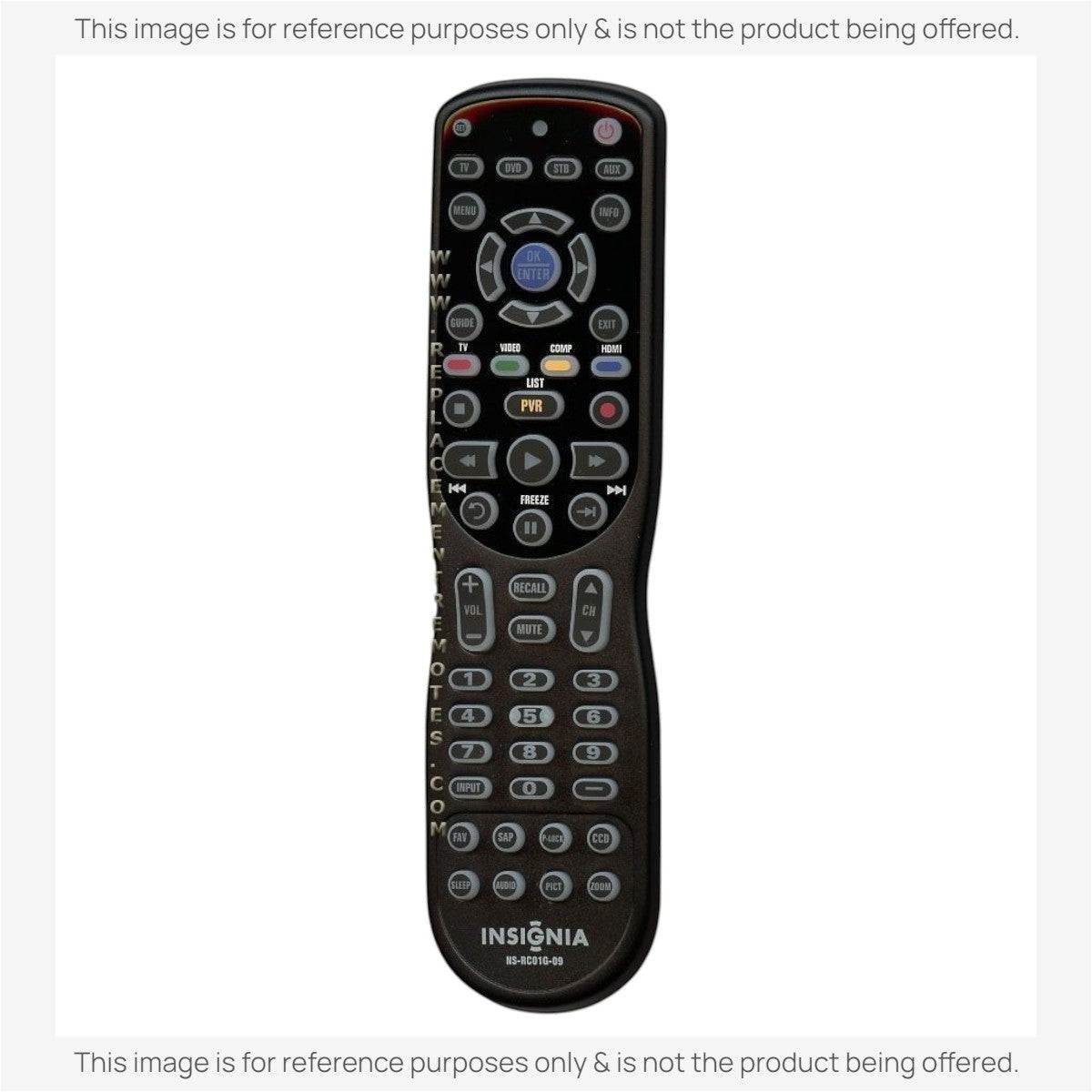 Anderic Substitute for Insignia 098TRABDHNEBYU TV Remote Control [RRU401-2771]