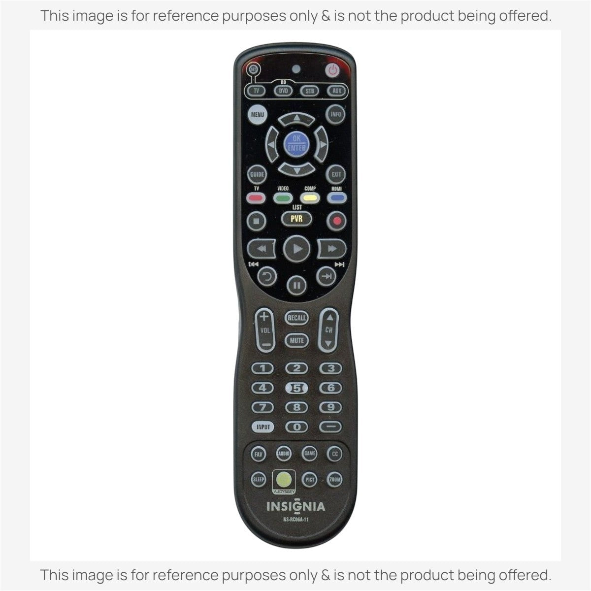 Anderic Substitute for Insignia NSRC06A11 Universal TV Remote Control [RRU401-2771]
