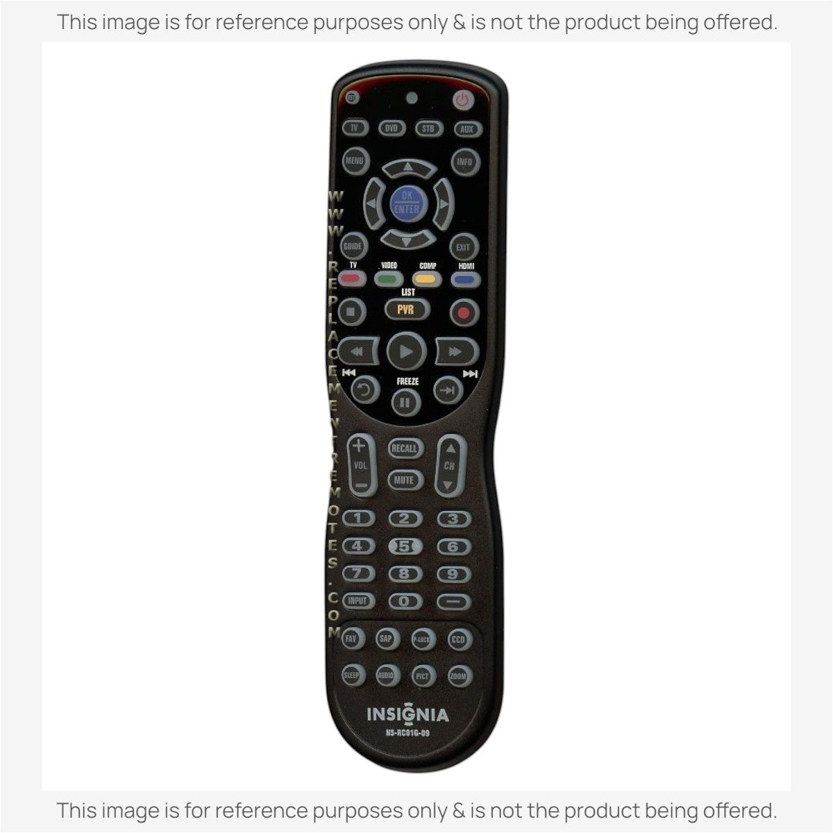 Anderic Substitute for Insignia NS-RC01G-09 TV Remote Control [RRU401-2771]
