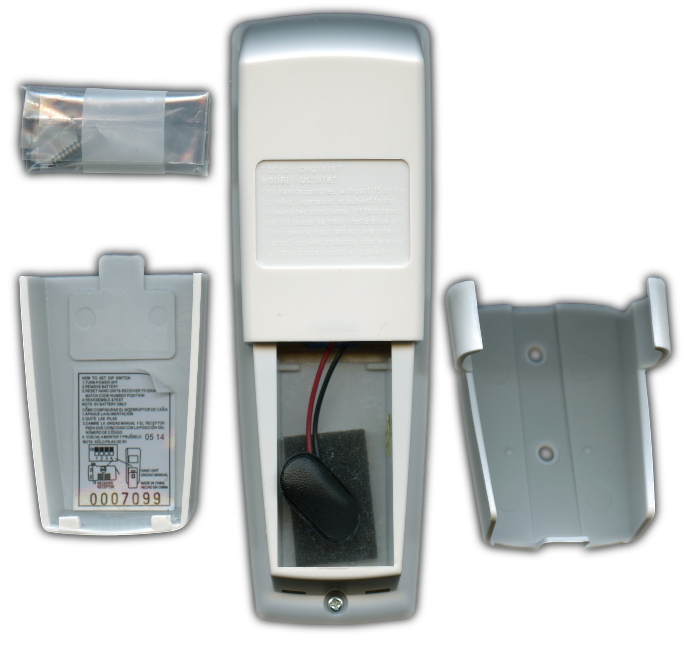 Anderic Substitute for Kenmore G2H2XJR520R Ceiling Fan Receiver [FAN2R-RR7078TR-KIT]