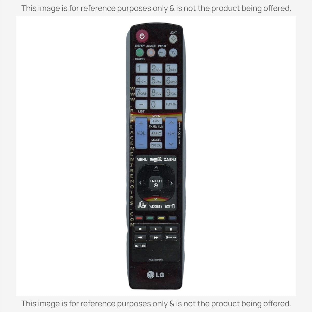 Anderic Substitute For LG AKB72914003 TV Remote Control [RR5501]