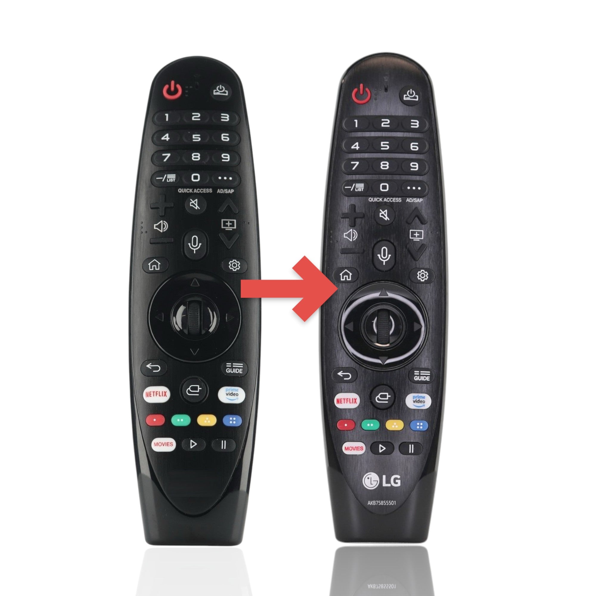 Dan's Originals For LG AN-MR19BA Magic TV Remote Control | Voice | Universal | Motion | Scroll Wheel | Compatible with OLED, NanoCell, UHD TVs - AKB75635305 [LGMR20GA]