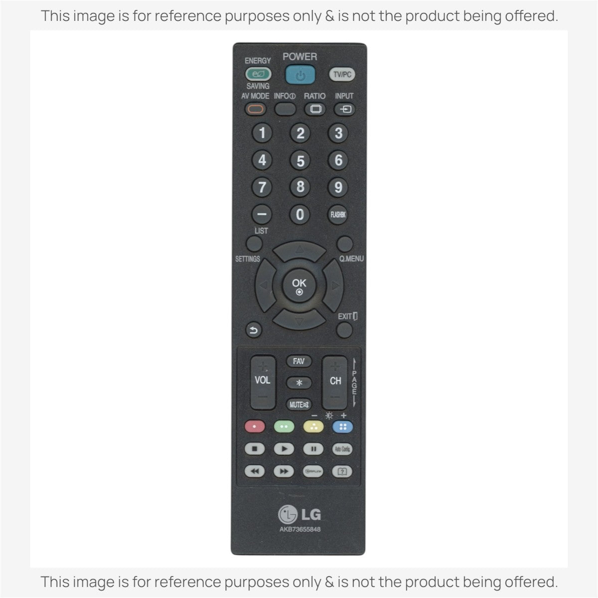 Anderic Substitute For LG AKB73655848 TV Remote Control [RR5501]