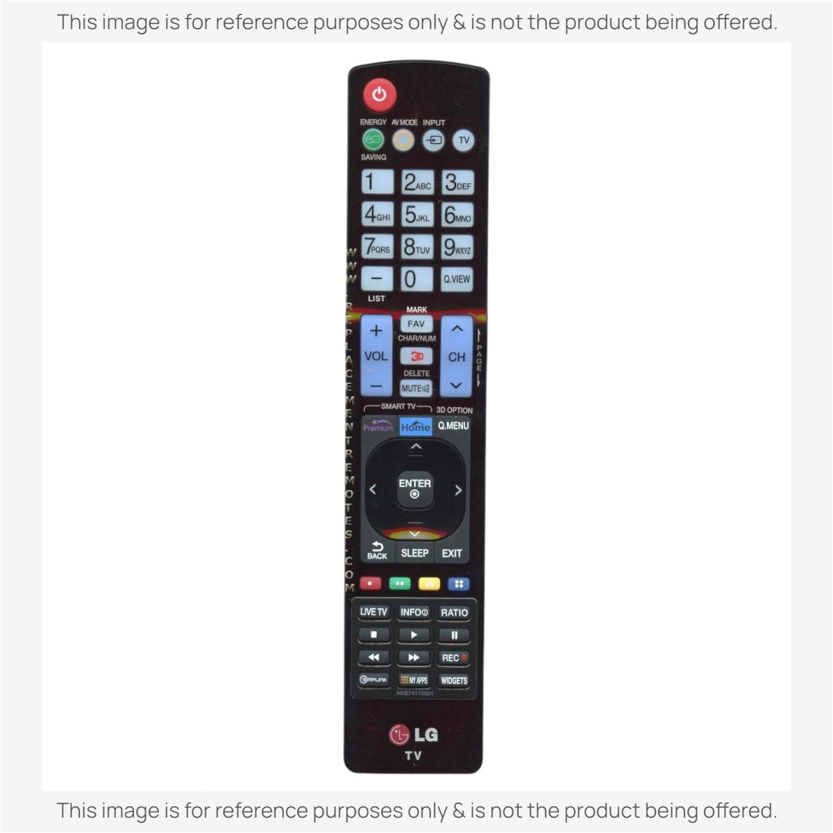 Anderic Substitute For LG AKB73655808 TV Remote Control [RR5501]