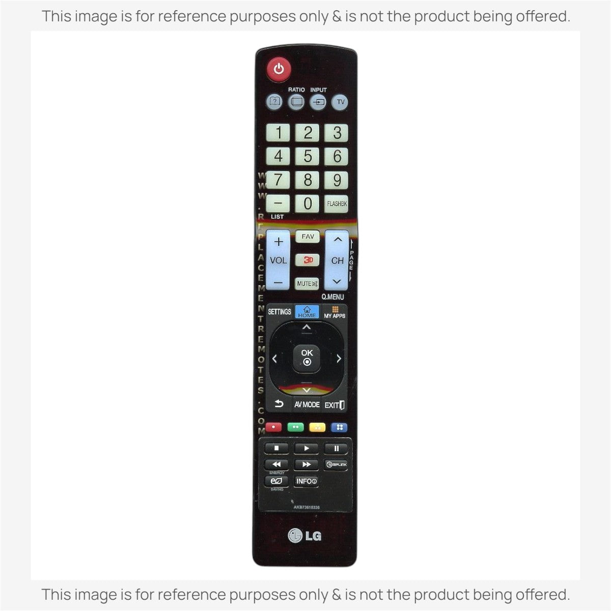 Anderic Substitute For LG AKB73615336 TV Remote Control [RR5501]