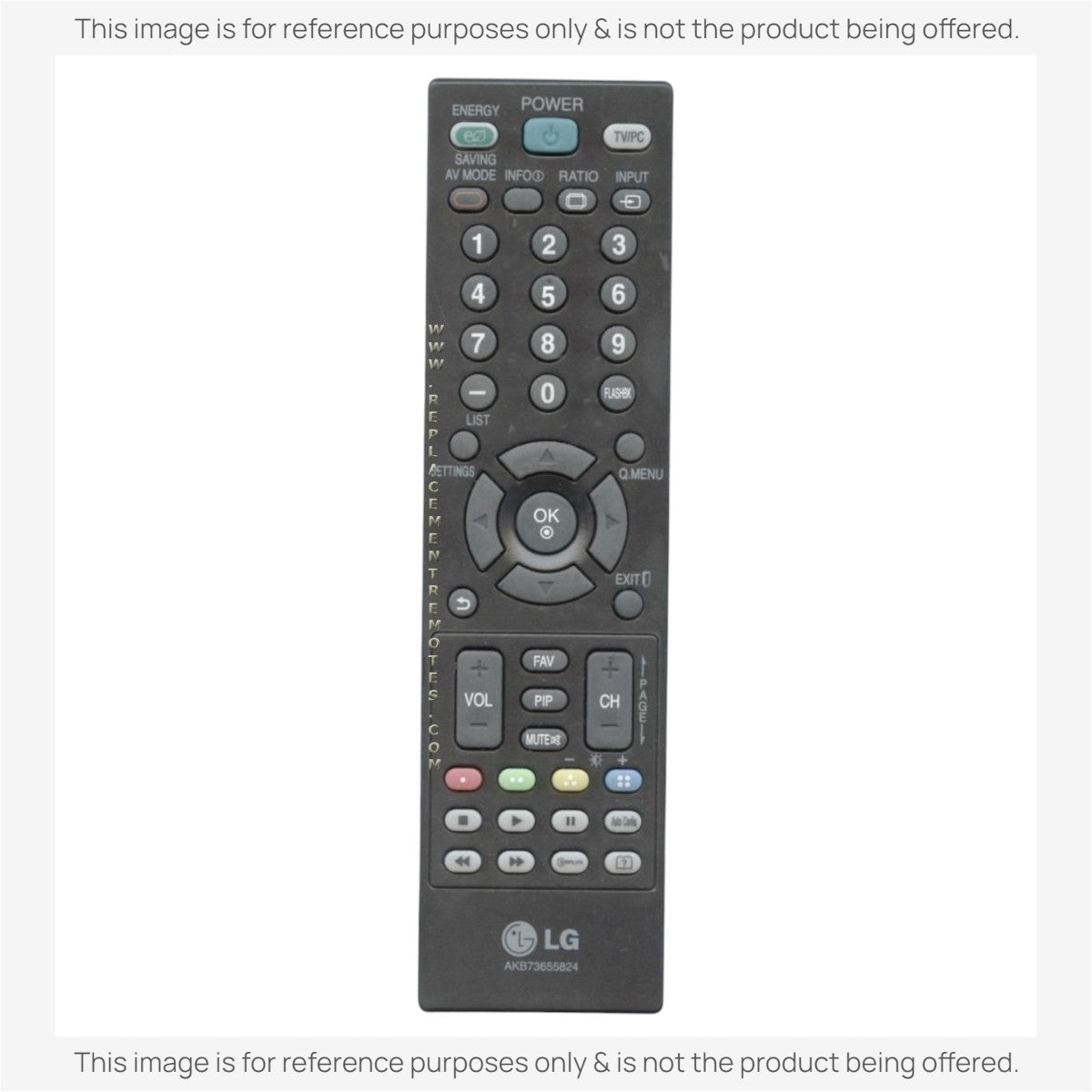 Anderic Substitute For LG AKB73655824 TV Remote Control [RR5501]