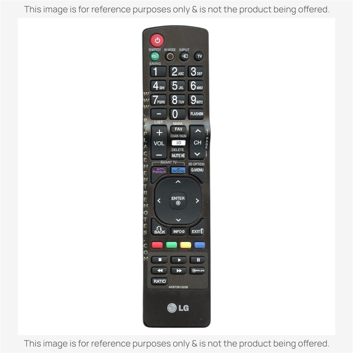 Anderic Substitute For LG AKB72915238 TV Remote Control [RR5501]