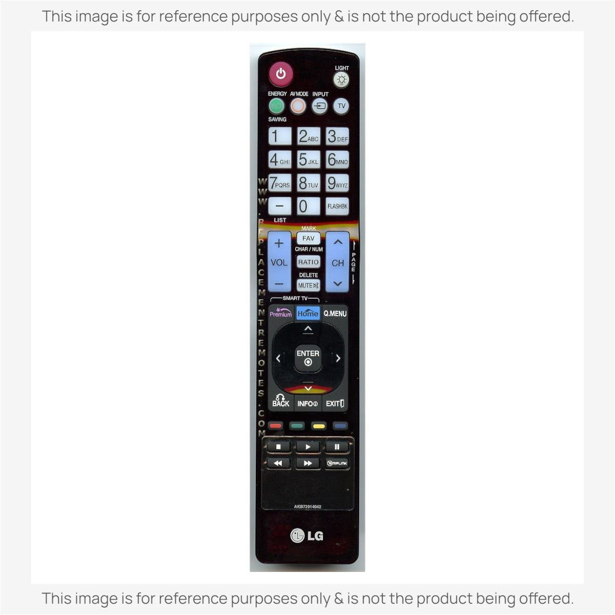 Anderic Substitute For LG AKB72914042 TV Remote Control [RR5501]