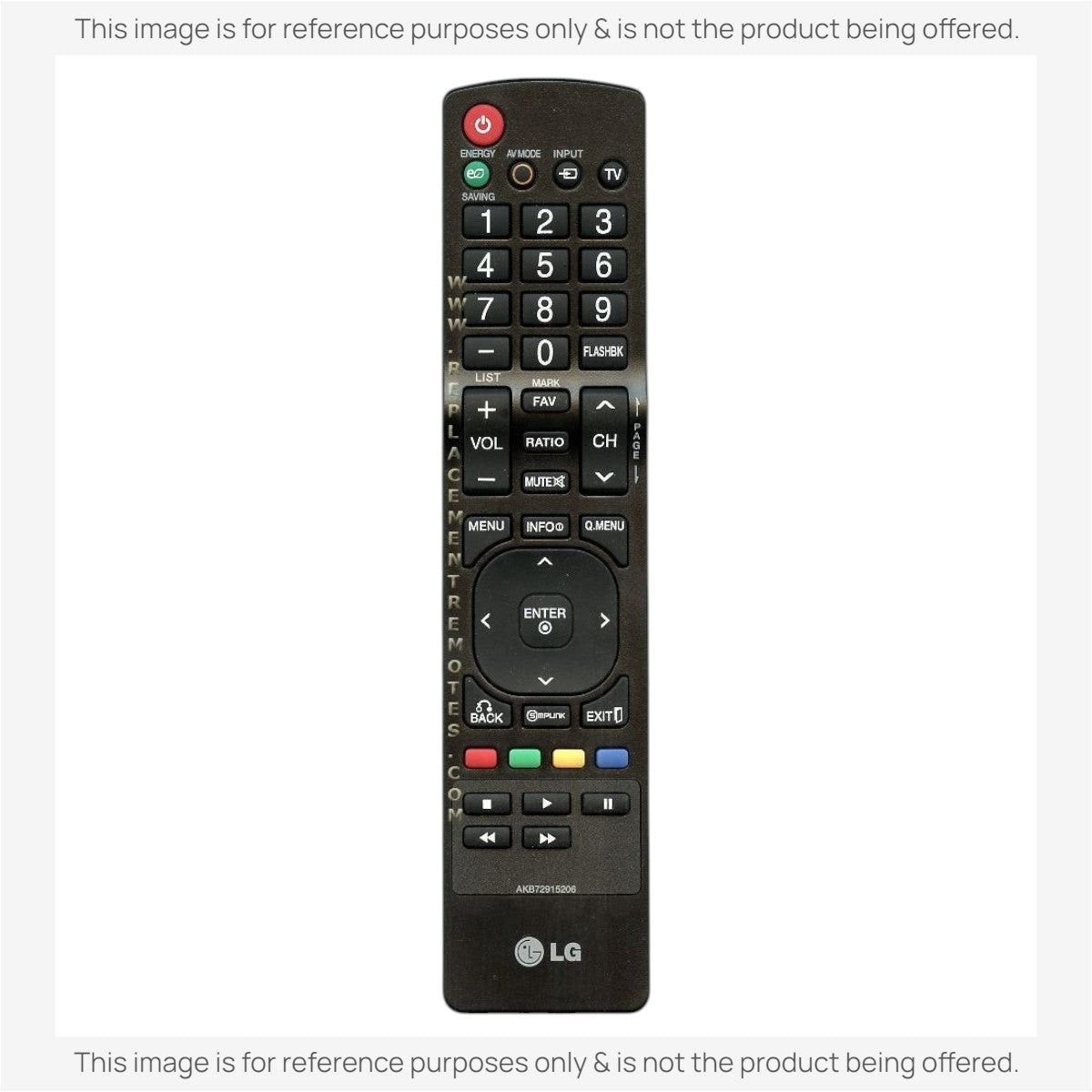 Anderic Substitute For LG AKB72915206 TV Remote Control [RR5501]