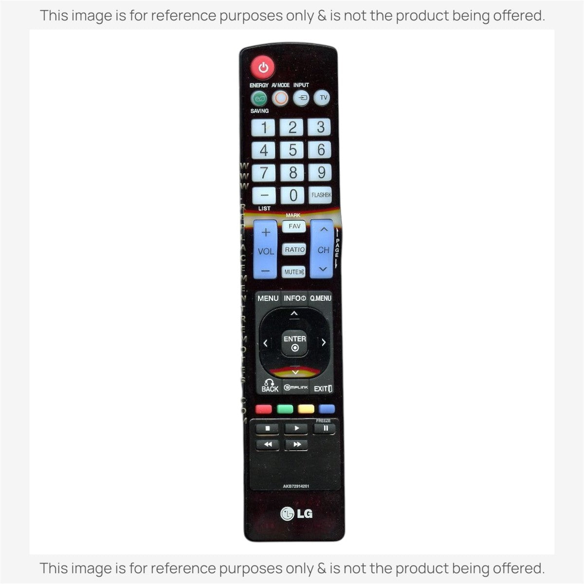 Anderic Substitute For LG AKB72914201 TV Remote Control [RR5501]