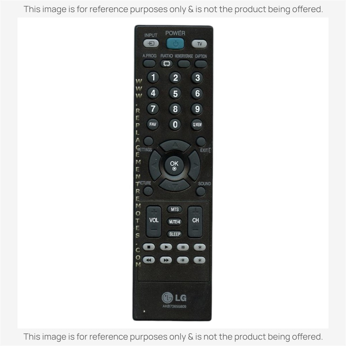 Anderic Substitute For LG AKB73655839 TV Remote Control [RR5501]