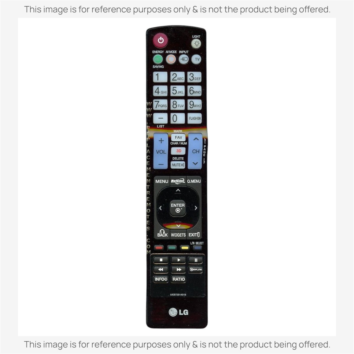 Anderic Substitute For LG AKB72914018 TV Remote Control [RR5501]