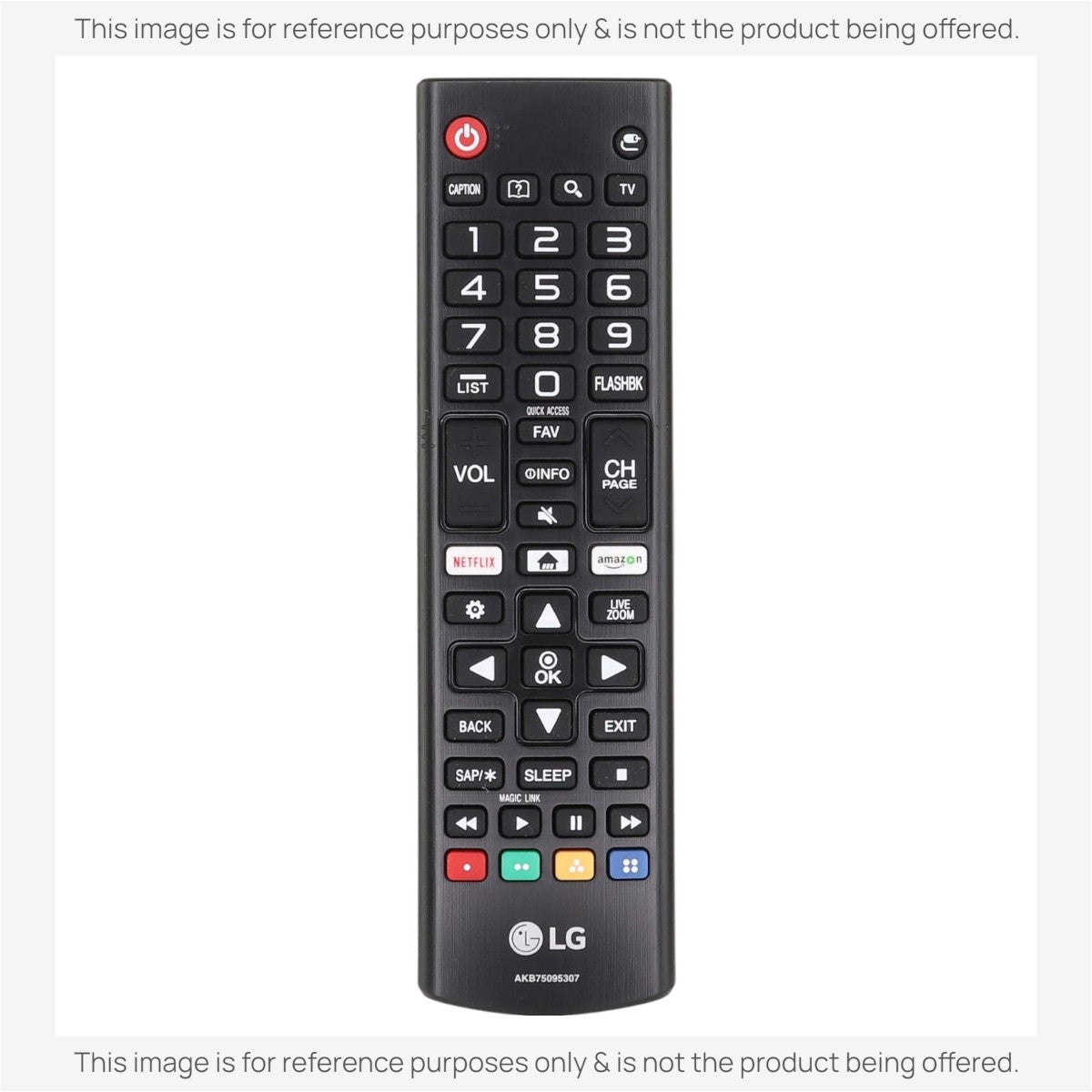 Dan's Originals Substitute for LG AKB75095307 Smart TV Remote Control with Netflix and Amazon Shortcuts [AKB76040302]