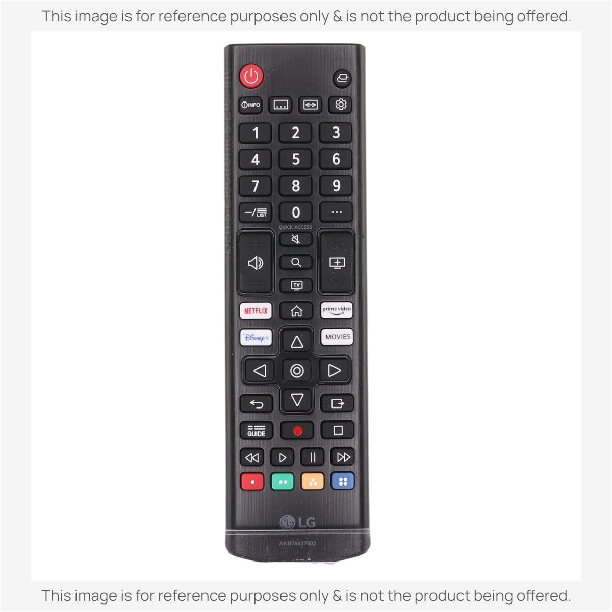 Dan's Originals Substitute for LG AKB76037603 Smart TV IR Remote Control [AKB76040302]