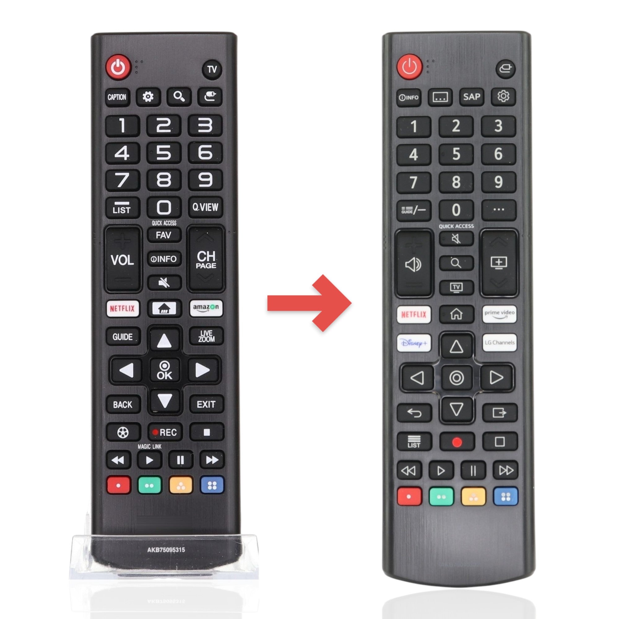 Dan's Originals Substitute for LG AKB75095315 Smart TV Remote Control with Netflix and Amazon Prime Shortcuts [AKB76040302]