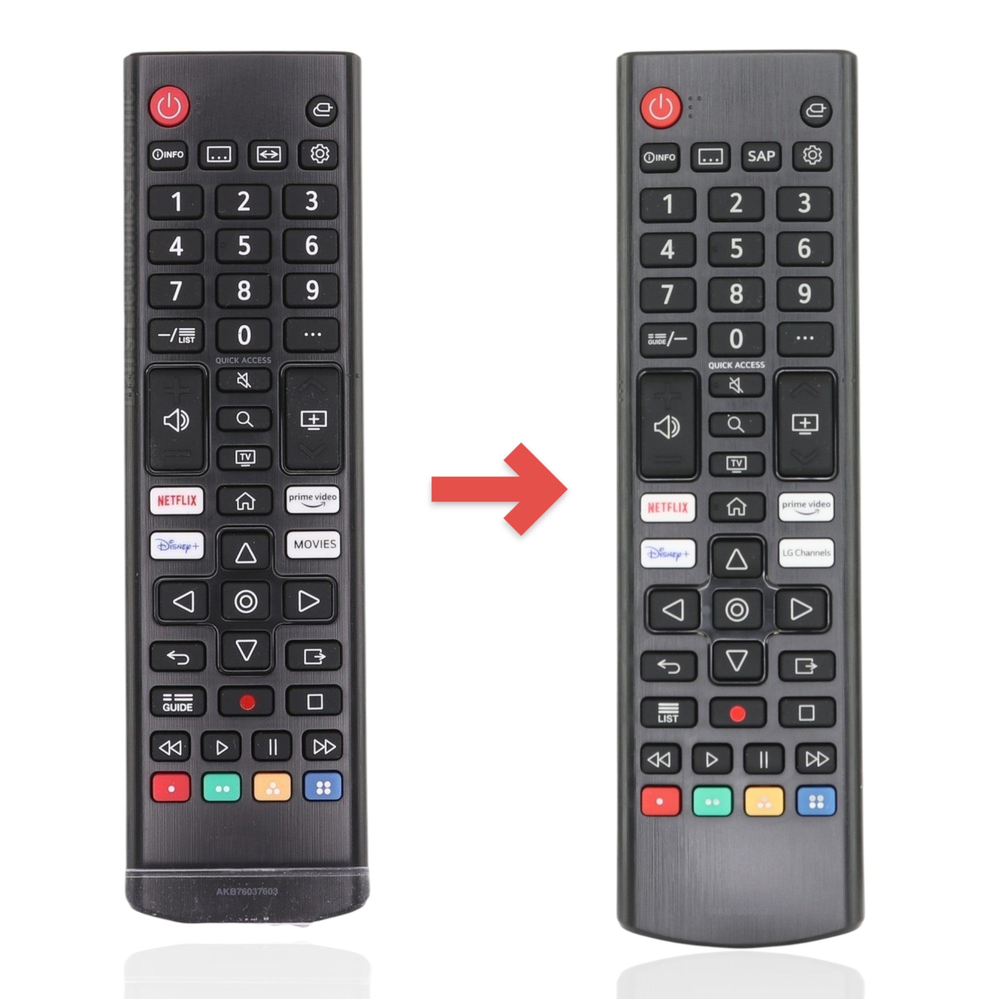 Dan's Originals Substitute for LG AKB76037603 Smart TV IR Remote Control [AKB76040302]