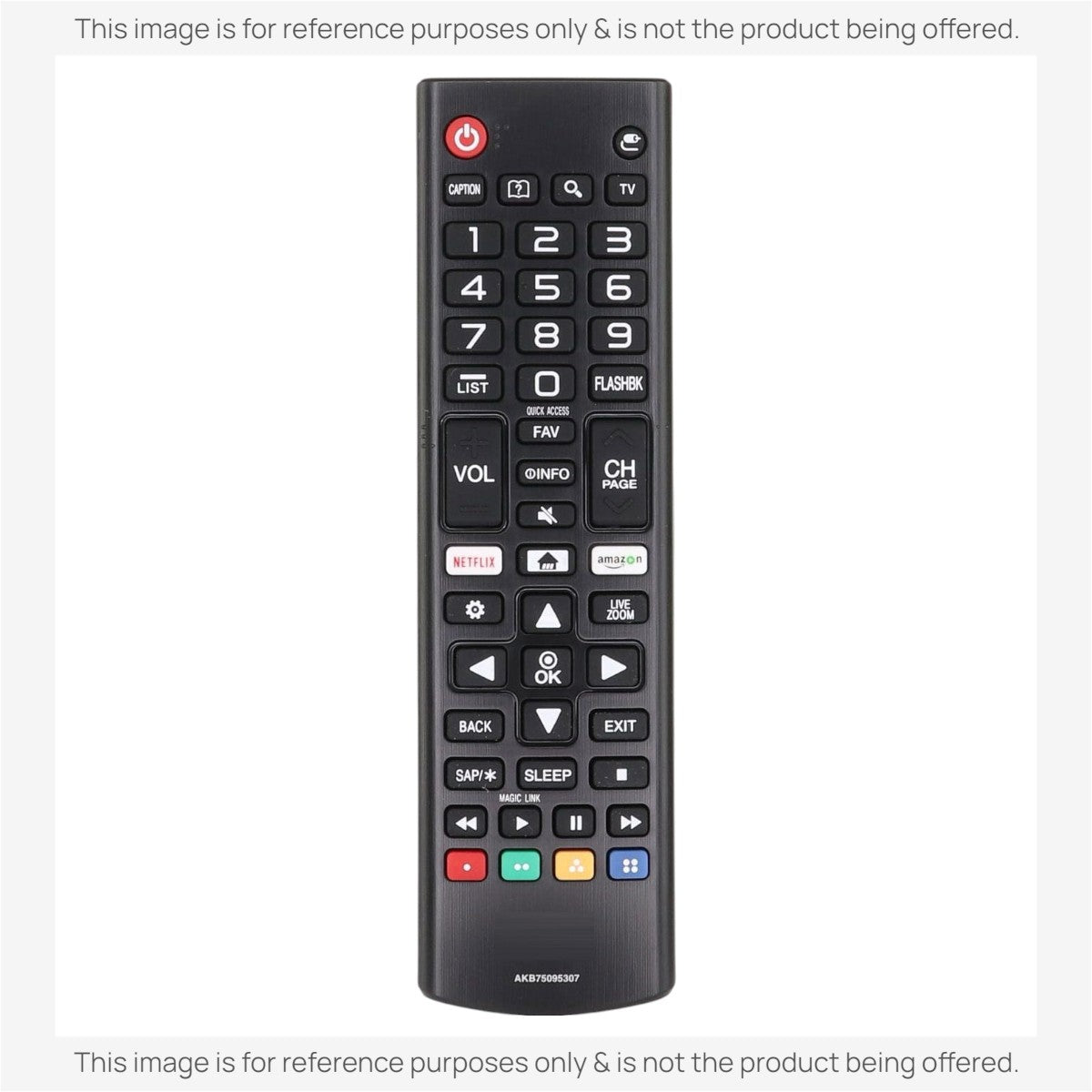 Dan's Originals Substitute for LG AKB75095307 Smart TV Remote Control with Netflix and Amazon Shortcuts [AKB76040302]