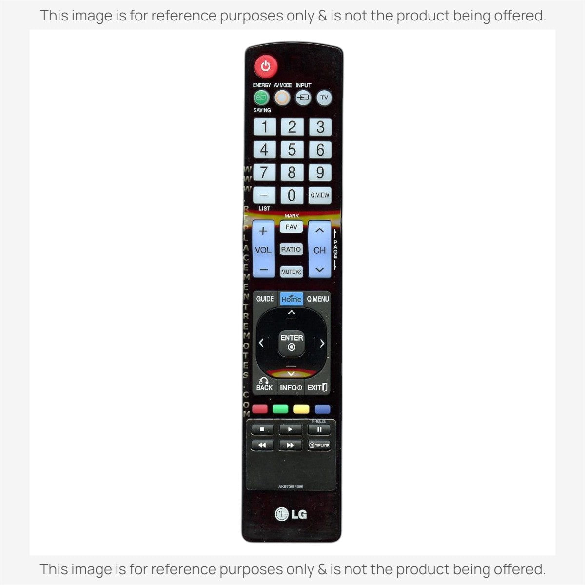 Anderic Substitute For LG AKB72914299 TV Remote Control [RR5501]