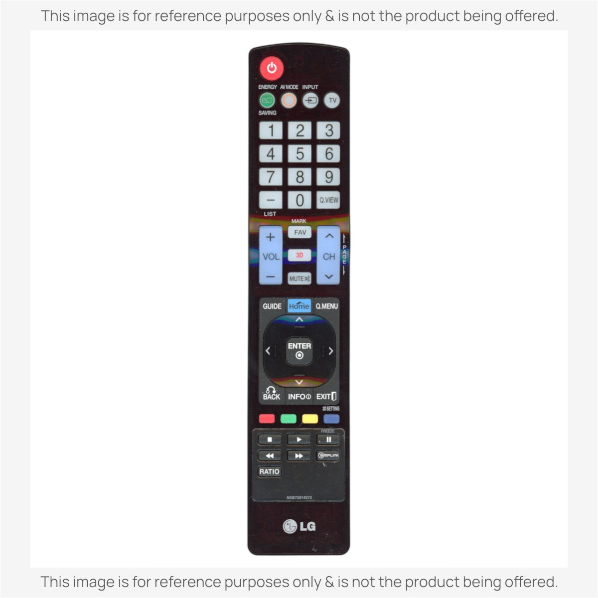Anderic Substitute For LG AKB72914272 TV Remote Control [RR5501]