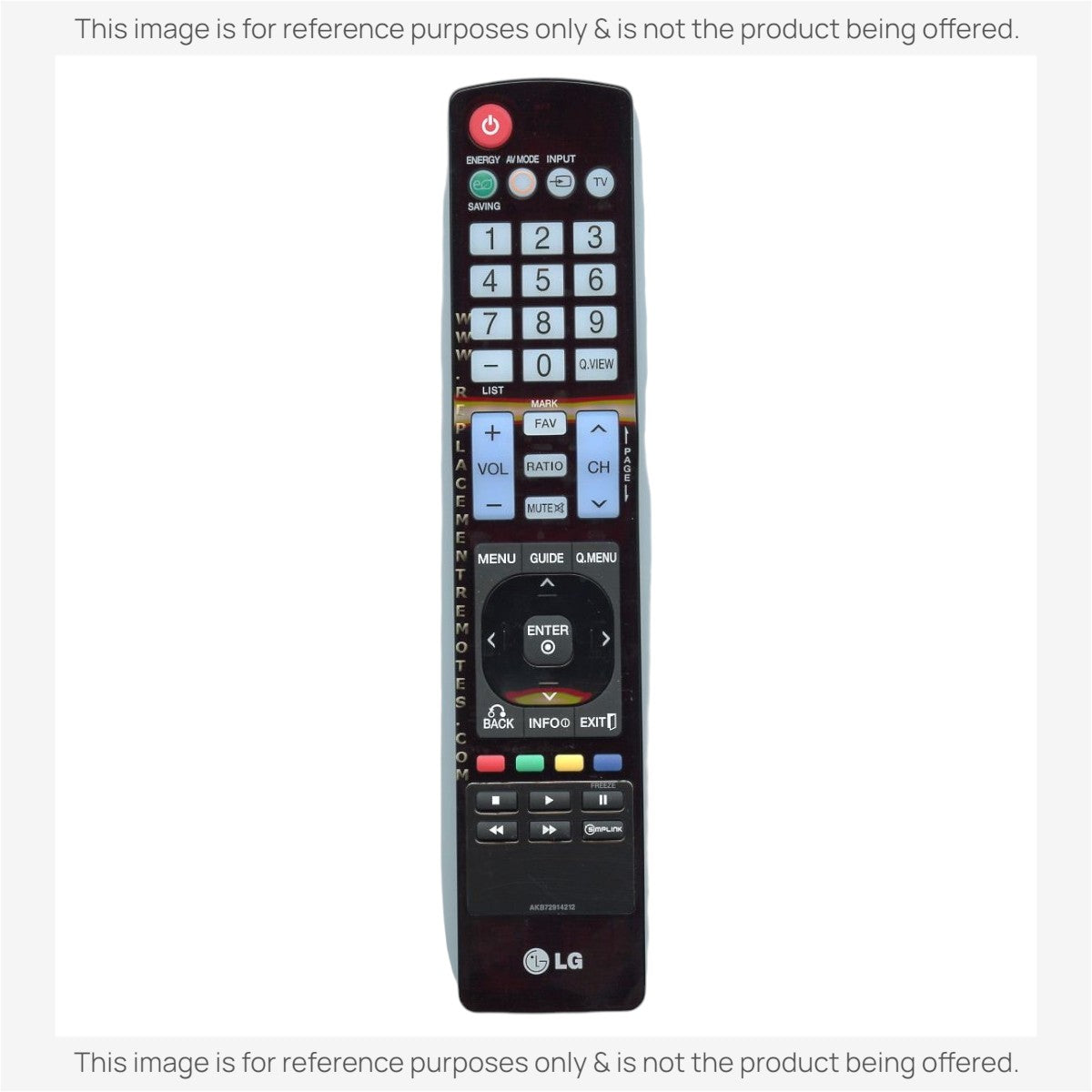 Anderic Substitute For LG AKB72914212 TV Remote Control | IR [RR5501]