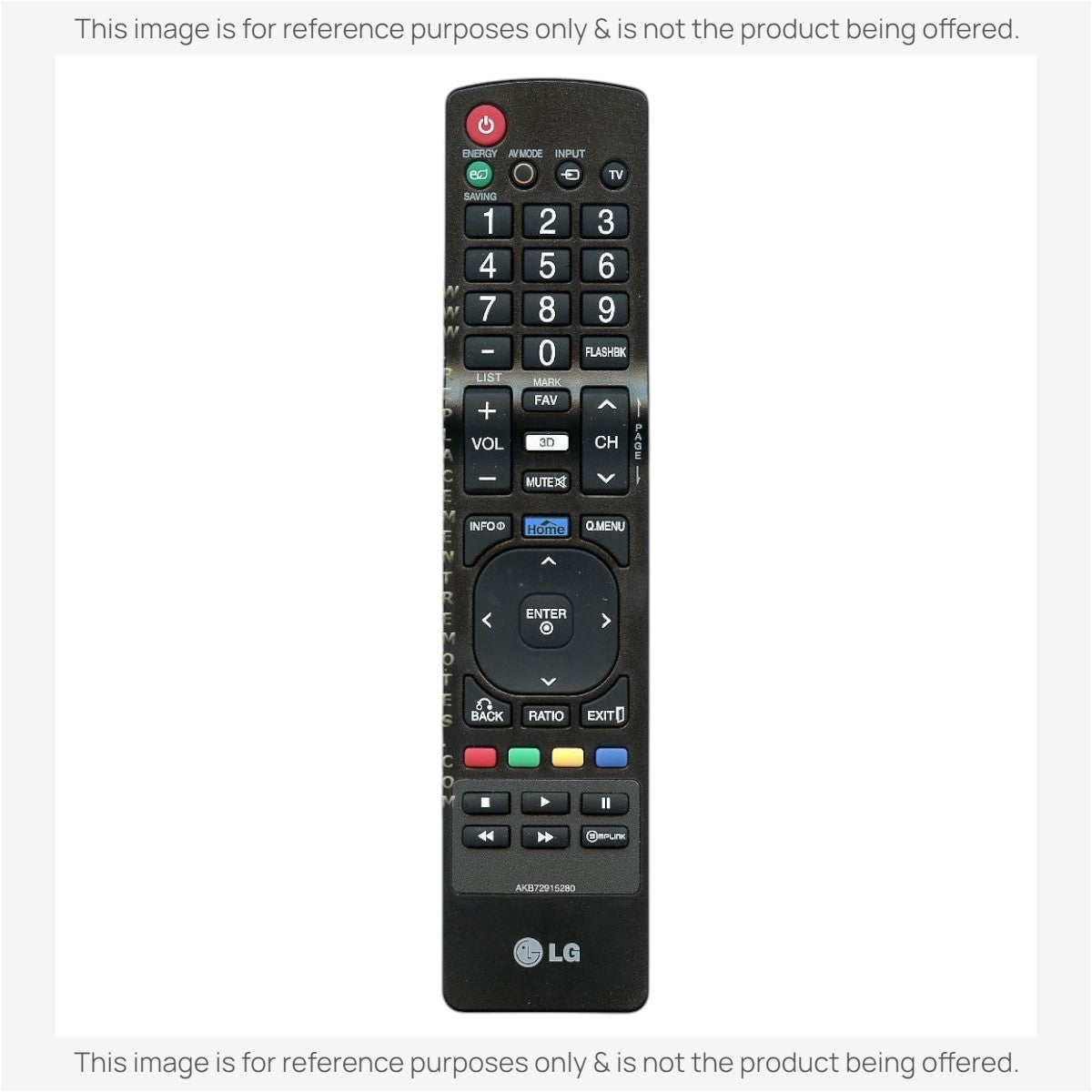 Anderic Substitute For LG AKB72915280 TV Remote Control [RR5501]