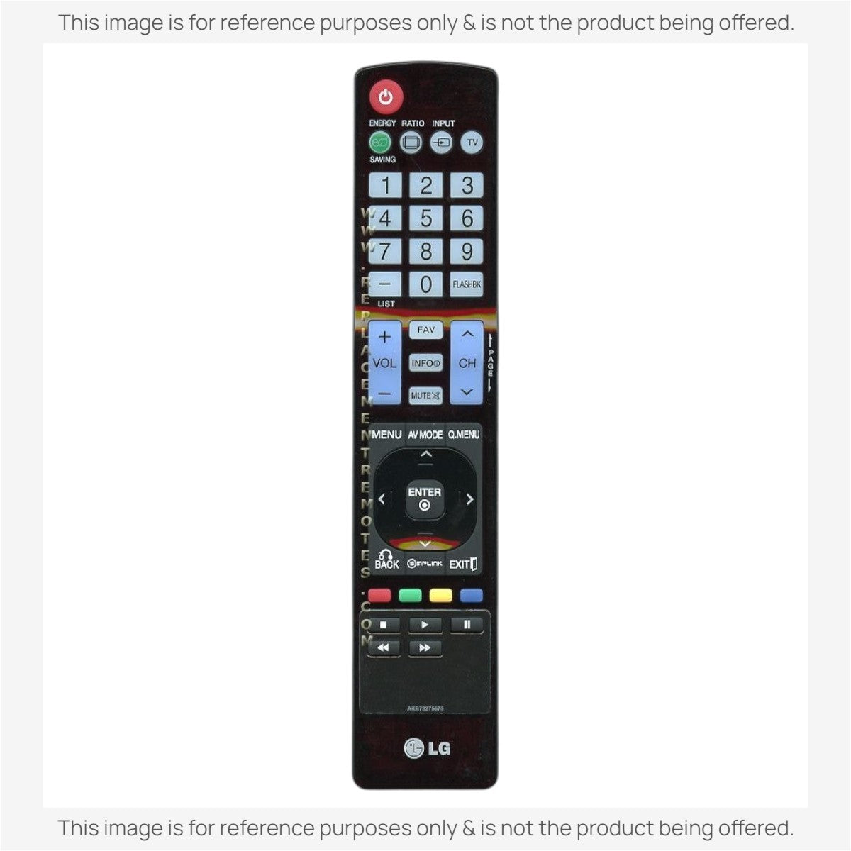 Anderic Substitute For LG AKB73275675 TV Remote Control [RR5501]