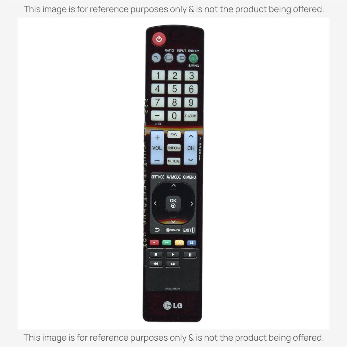 Anderic Substitute For LG AKB73615337 TV Remote Control [RR5501]