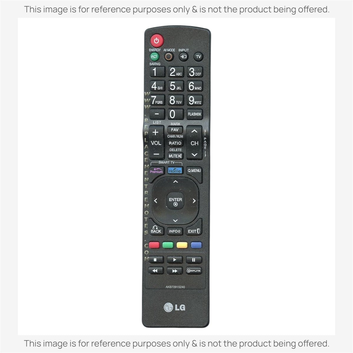 Anderic Substitute For LG AKB72915240 TV Remote Control [RR5501]