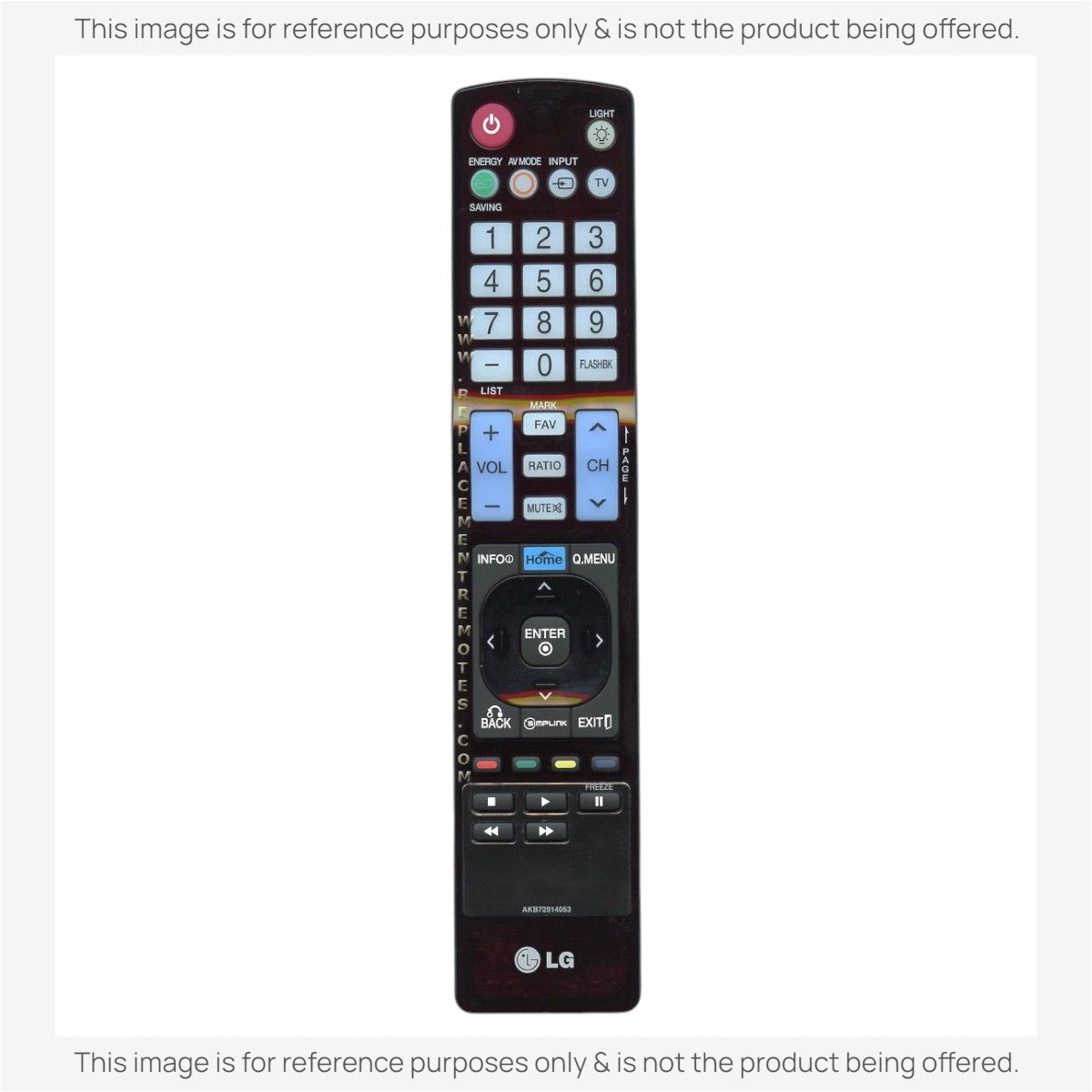 Anderic Substitute For LG AKB72914053 TV Remote Control [RR5501]