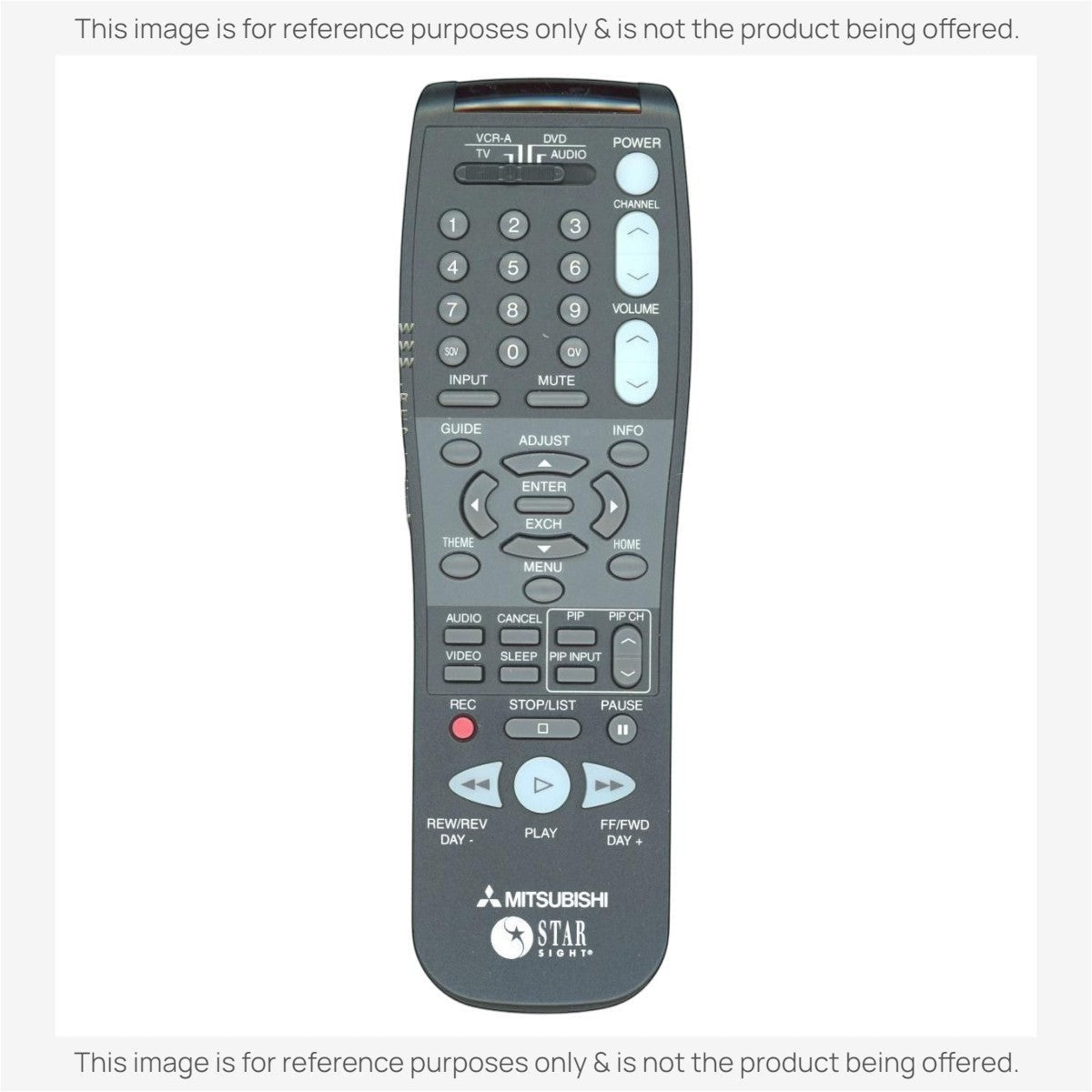 Anderic Substitute for Mitsubishi 290P080A60 TV Remote Control [RRU401-2657]