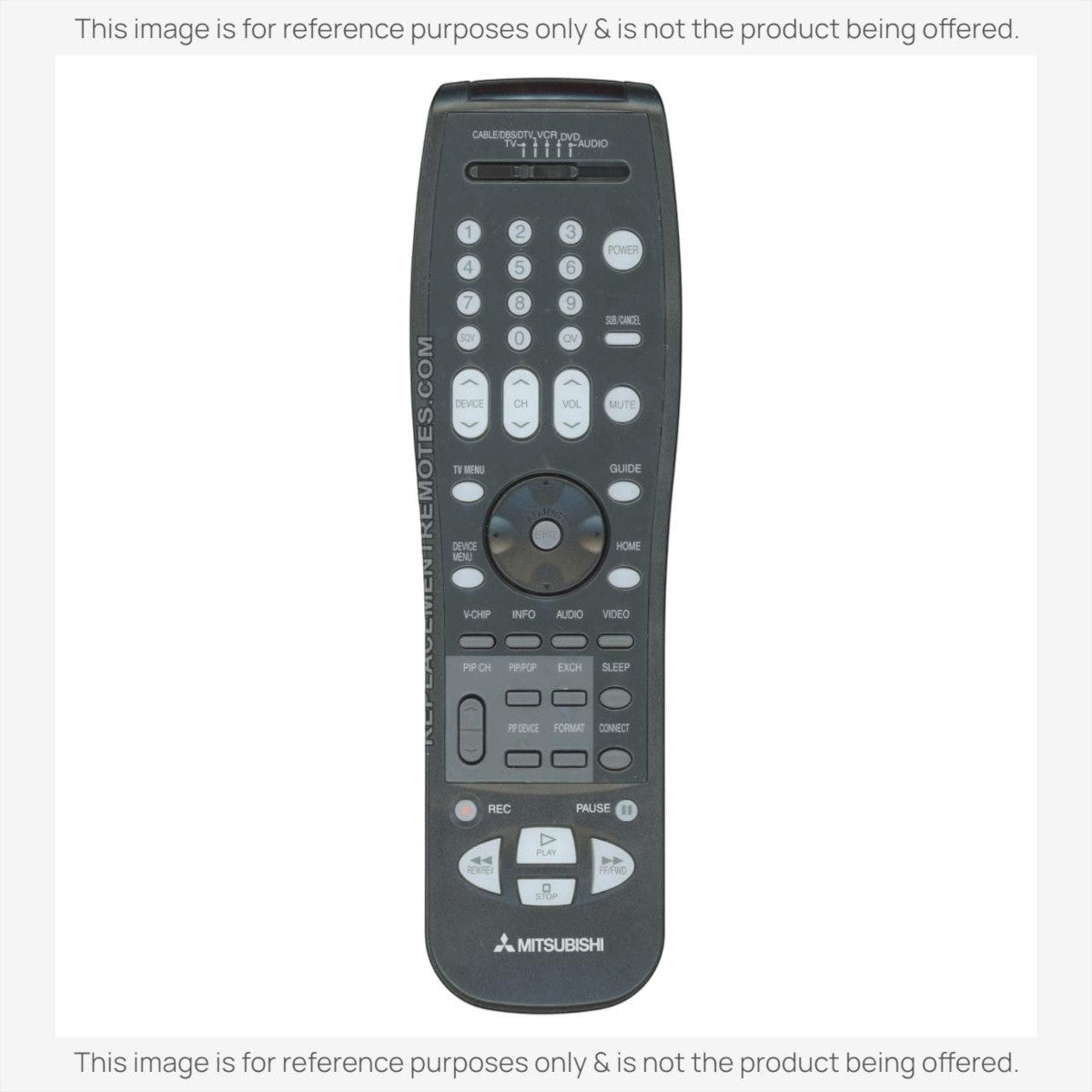 Anderic Substitute for Mitsubishi 290P123A10 TV Remote Control [RRU401-2657]