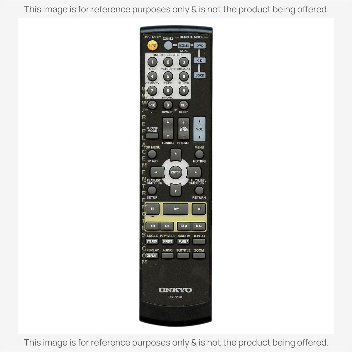 Anderic Substitute for Onkyo RC728M Receiver Remote Control | RC-728M [RR682M]