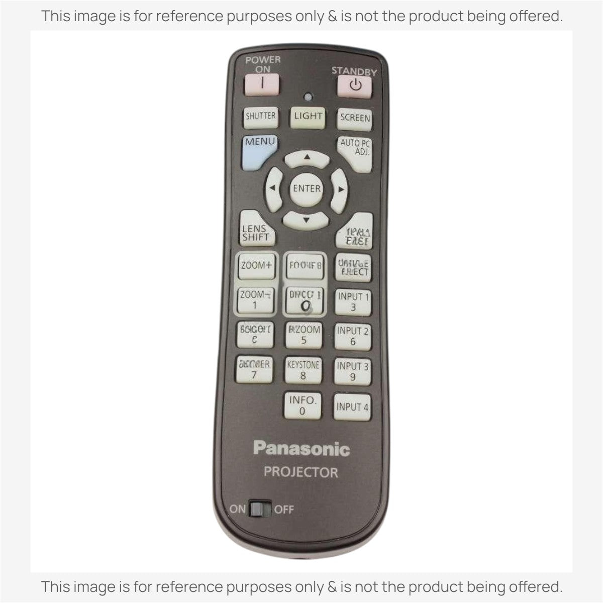 Anderic Substitute for Panasonic N2QAYA000036 Projector Remote Control [RR3720]