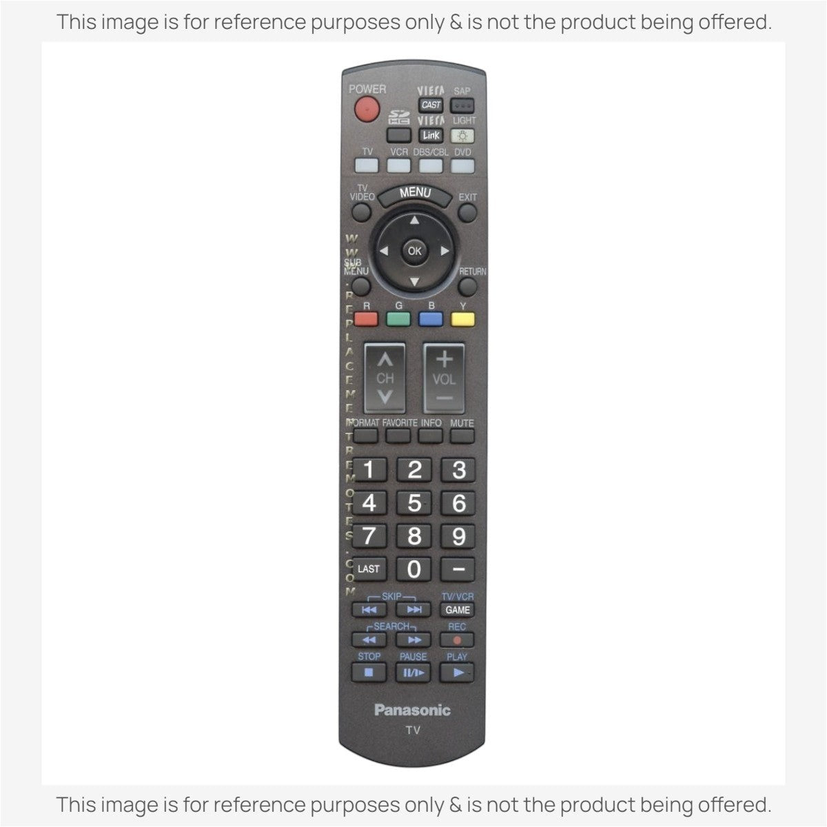 Anderic Substitute for Panasonic N2QAYB000217 TV Remote Control [RRU401-2680]