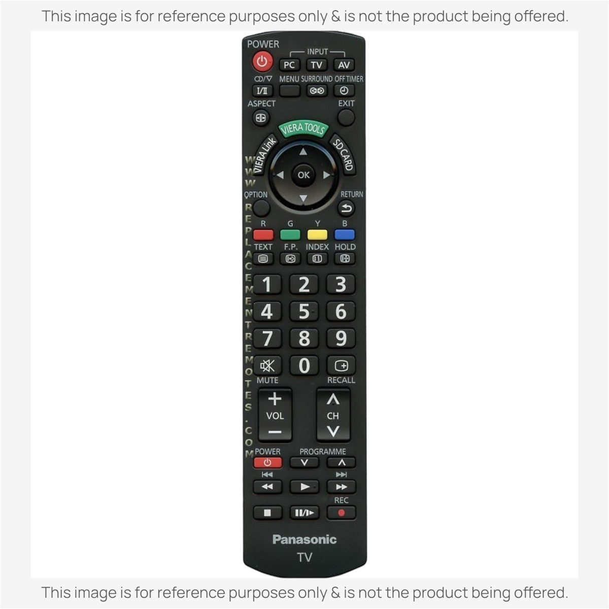 Anderic Substitute for Panasonic N2QAYB000370 TV Remote Control [RRU401-2680]