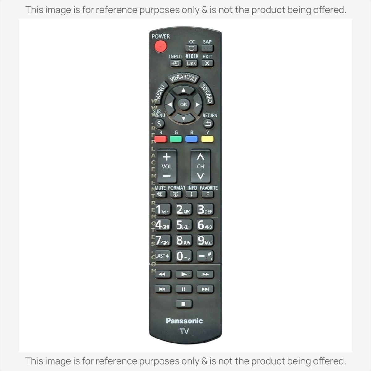 Anderic Substitute for Panasonic N2QAYB000570 TV Remote Control [RRU401-2680]