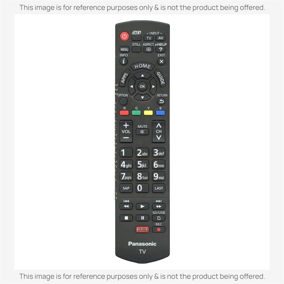 Anderic Substitute for Panasonic N2QAYB000838 TV Remote Control [RRU401-2680]