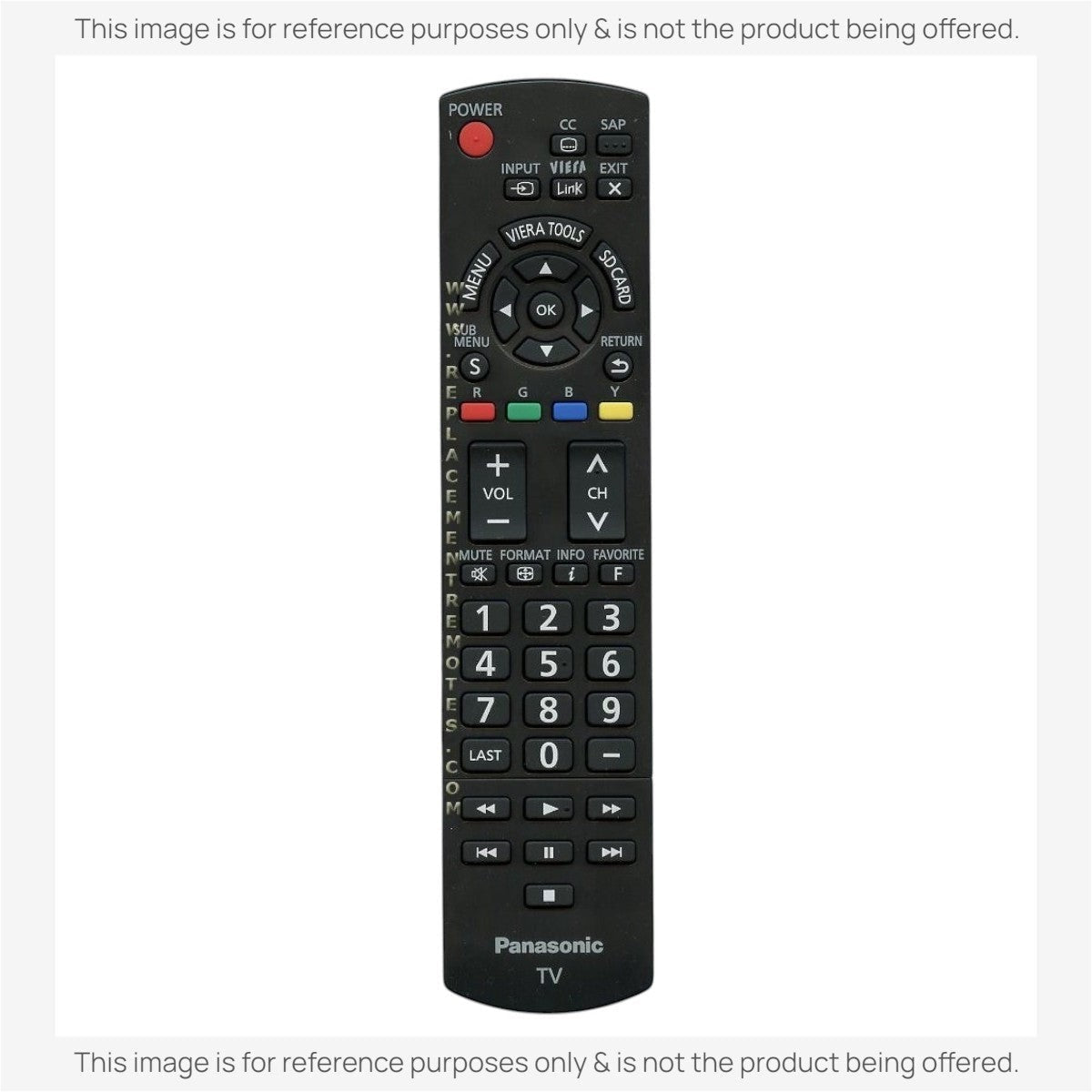 Anderic Substitute for Panasonic N2QAYB000485 TV Remote Control [RRU401-2680]